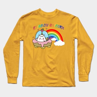 Rainbow Alien Unicorn Long Sleeve T-Shirt